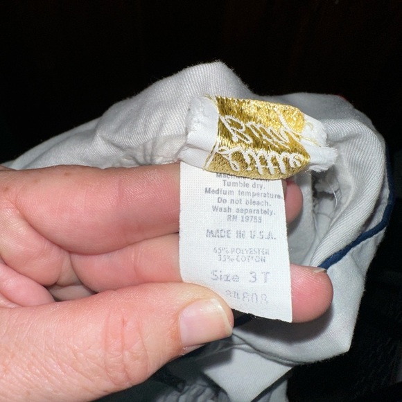 Little Bitty Sailor Suit Vintage Romper For Boys size 3T - Picture 2 of 4